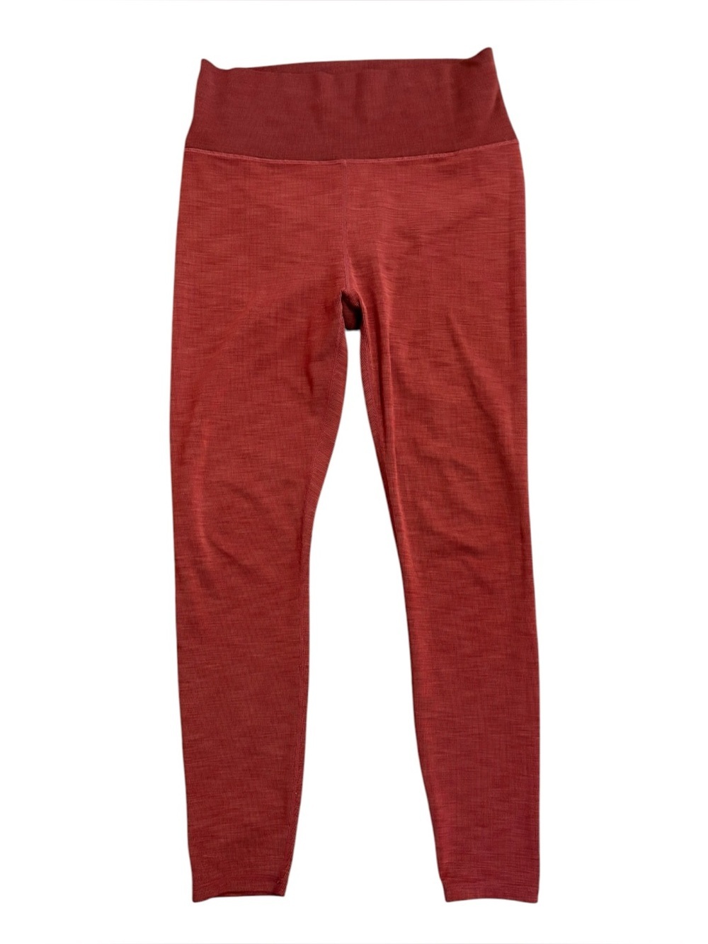 Vuori Lux Rib Studio Leggings Cinnamon Ribbed Size Medium Yoga Running